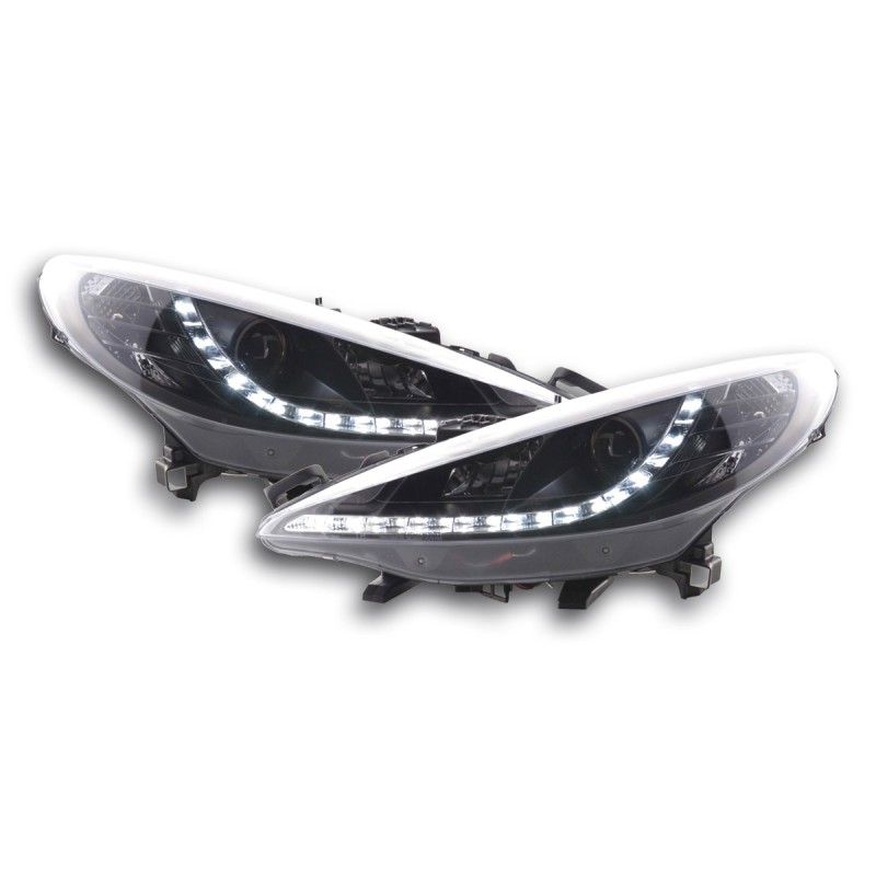 Phare Daylight LED feux de jour Peugeot 207 06- noir