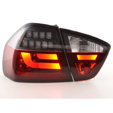 Kit feux arrière LED BMW Série 3 E90 Limo 05-08 rouge / noir