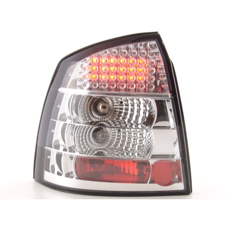 Kit feux arrières LED Opel Astra G 3/5 portes 98-03 chrome Kit feux arrières LED Opel Astra G 3/5 portes 98-03 chrome