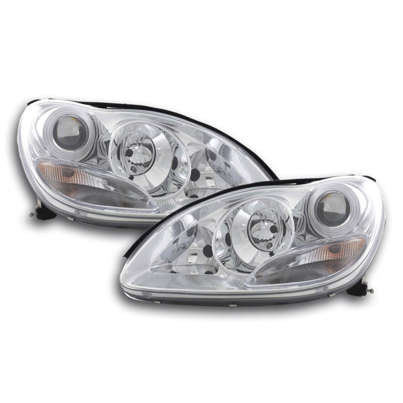 Phares pour Mercedes Classe S type W220 02-05 chrome