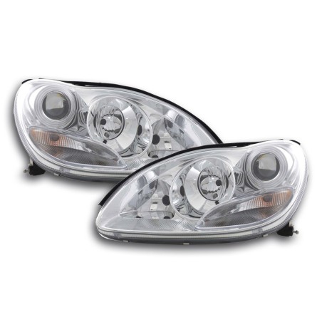 Phares pour Mercedes Classe S type W220 02-05 chrome Phares pour Mercedes Classe S type W220 02-05 chrome