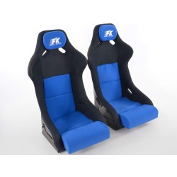 Sièges sport FK Sièges baquets complets pour voiture Ensemble Evolution avec revêtement en fibre de verre brillant