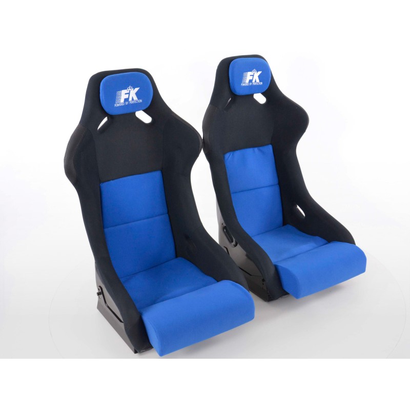 Sièges sport FK Sièges baquets complets pour voiture Ensemble Evolution avec revêtement en fibre de verre brillant