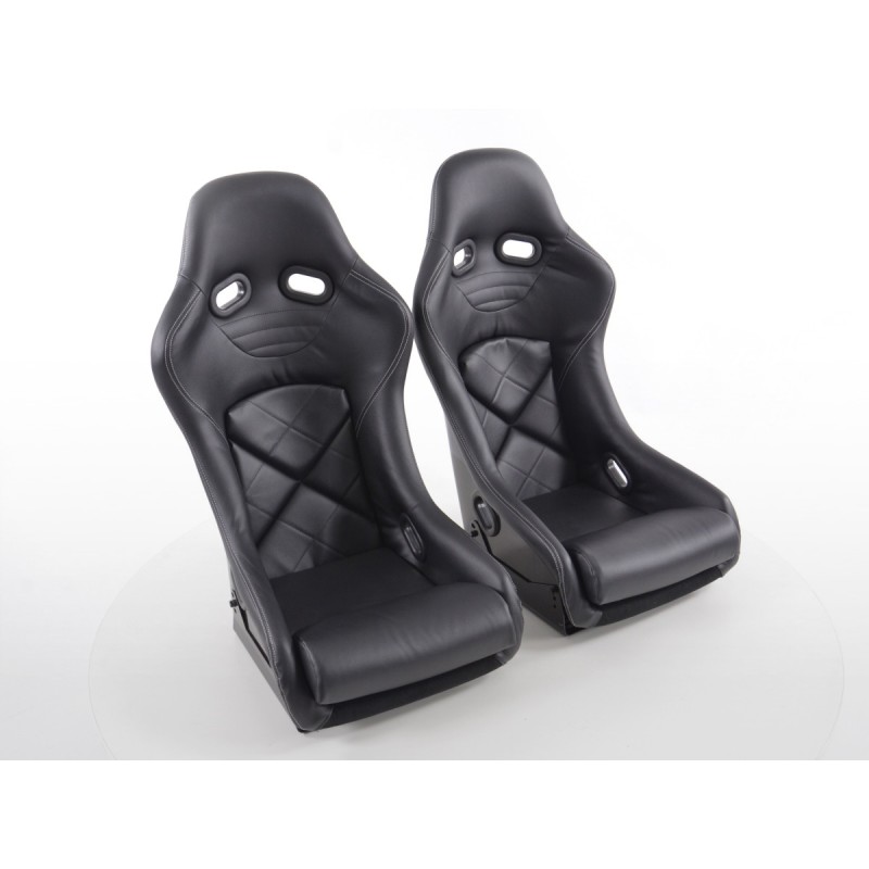 Sièges sport FK Sièges baquets complets pour voiture avec coque arrière en carbone