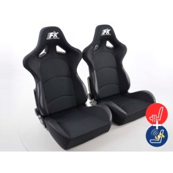 Sièges sport FK Sièges demi-coque pour voiture Set Control avec chauffage et massage des sièges