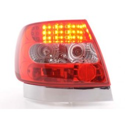 Feux arrière à LED Audi A4 berline type B5 95-00 clair / rouge S4 / TDI