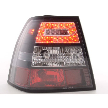 Jeu de feux arrière à LED VW Bora type 1J 98-03 clair / noir Jeu de feux arrière à LED VW Bora type 1J 98-03 clair / noir