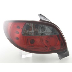 Kit feux arrières Peugeot 206 type 2 *** 98-05 noir / rouge