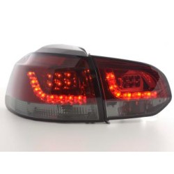 Kit feux arrières LED VW Golf 6 type 1K 2008-2012 rouge / noir