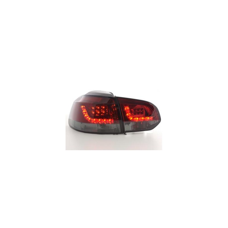 Kit feux arrières LED VW Golf 6 type 1K 2008-2012 rouge / noir