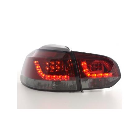 Kit feux arrières LED VW Golf 6 type 1K 2008-2012 rouge / noir