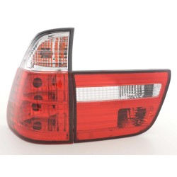 Jeu de feux arrière BMW X5 type E53 Z33 98-03 rouge / blanc