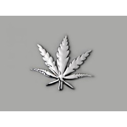 Autocollant chrome autocollant de voiture 3D motif 3D Leafshape 70x98 mm chrome