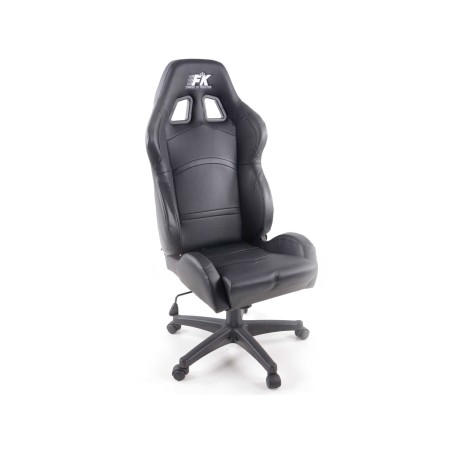 FK siège de sport chaise de bureau pivotante Cyberstar en cuir synthétique noir chaise de bureau pivotante FK siège de sport chaise de bureau pivotante Cyberstar en cuir synthétique noir chaise de bureau pivotante