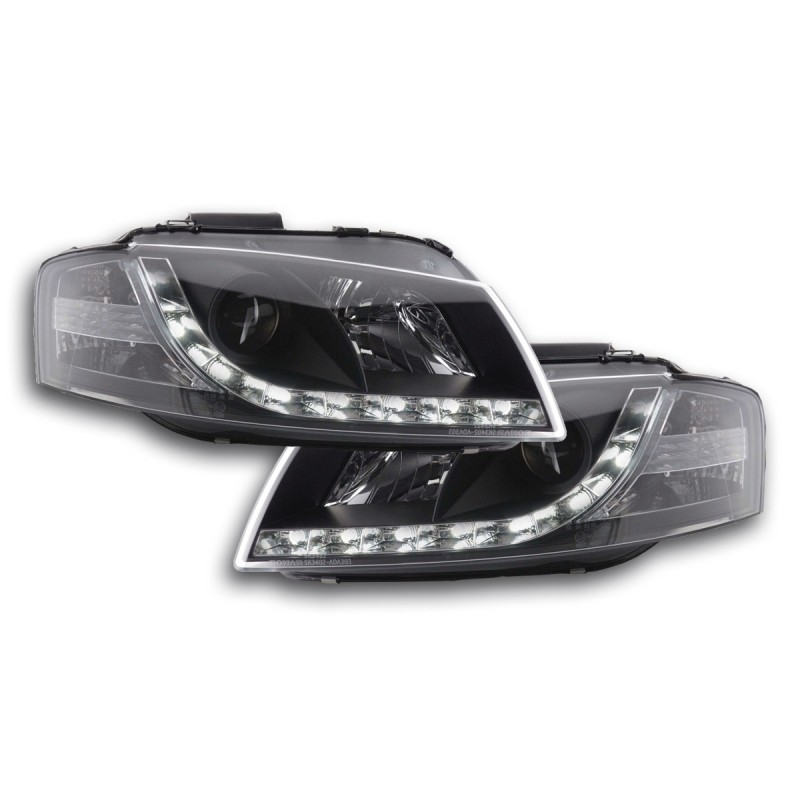 Phare Daylight LED feux de jour Audi A3 type 8P 03-08 noir