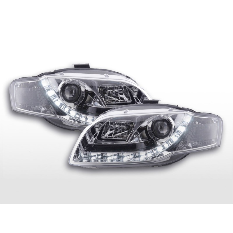 Phare Daylight LED feux de jour Audi A4 type 8E 04-08 chrome