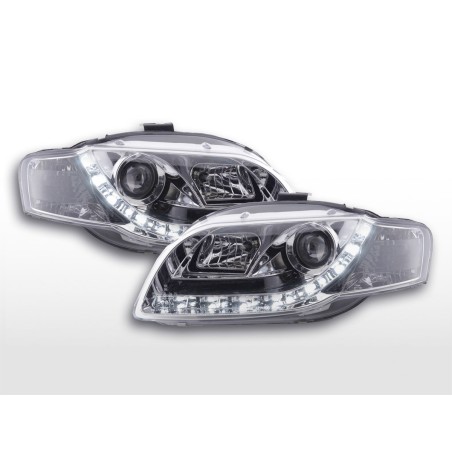 Phare Daylight LED feux de jour Audi A4 type 8E 04-08 chrome