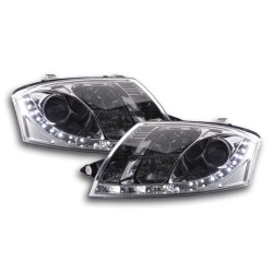 Phare Daylight LED DRL look Audi TT type 8N 99-06 chrome