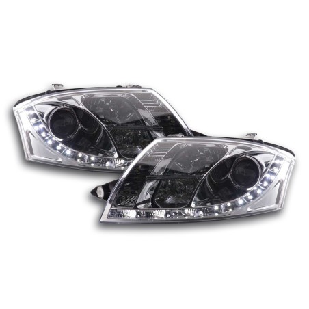 Phare Daylight LED DRL look Audi TT type 8N 99-06 chrome