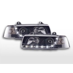 Phare Daylight LED DRL look BMW Série 3 Limo type E36 92-98 noir
