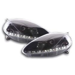 Phare Daylight LED DRL look Fiat Grande Punto type 199 08- noir