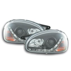 Phare Daylight LED DRL look Opel Corsa B 94-00 noir