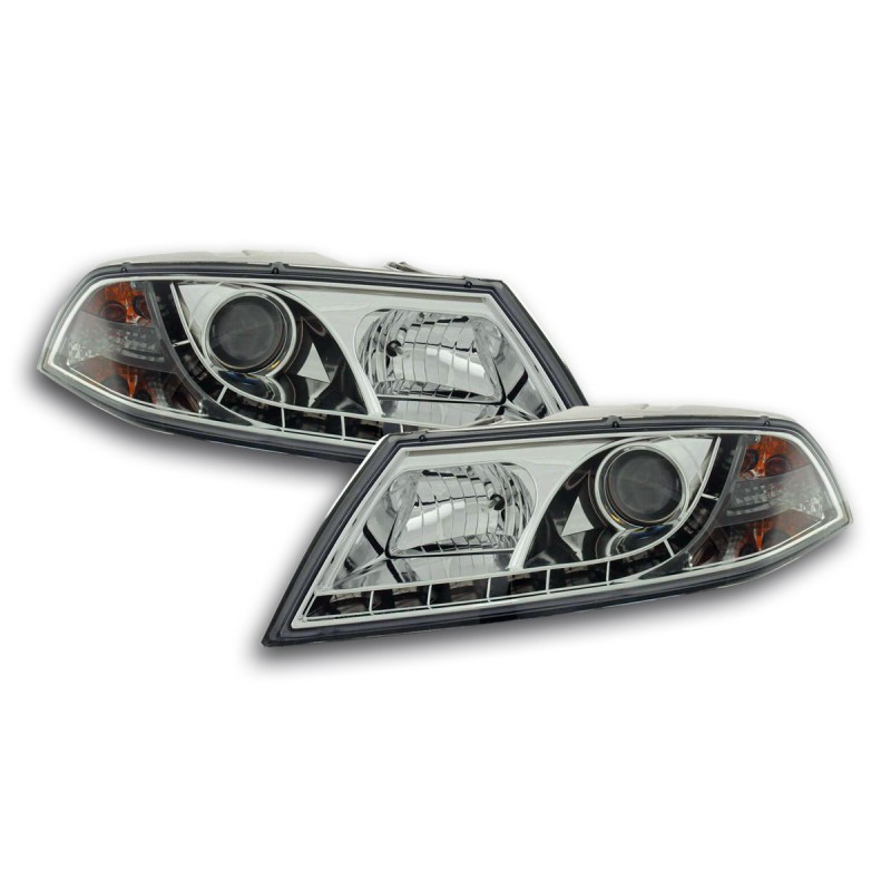 Phare Daylight LED DRL look Skoda Octavia type 1Z 04-08 chrome