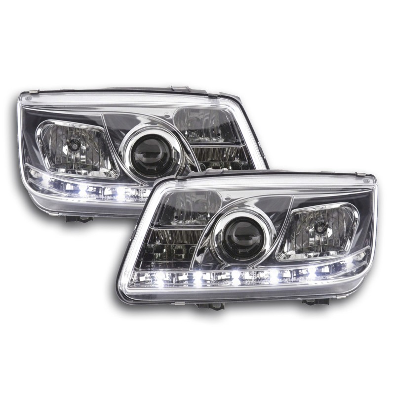 Phare Daylight LED DRL look VW Bora type 1J 99-04 chrome