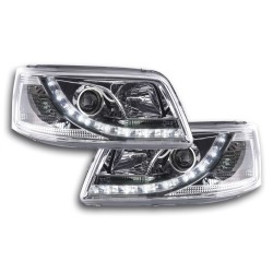 Phare Daylight LED look DRL VW Bus type T5 03-09 chrome