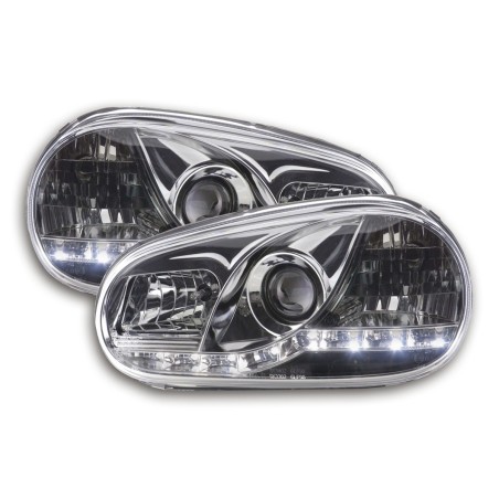 Phare Daylight LED DRL look VW Golf 4 type 1J 98-03 chrome