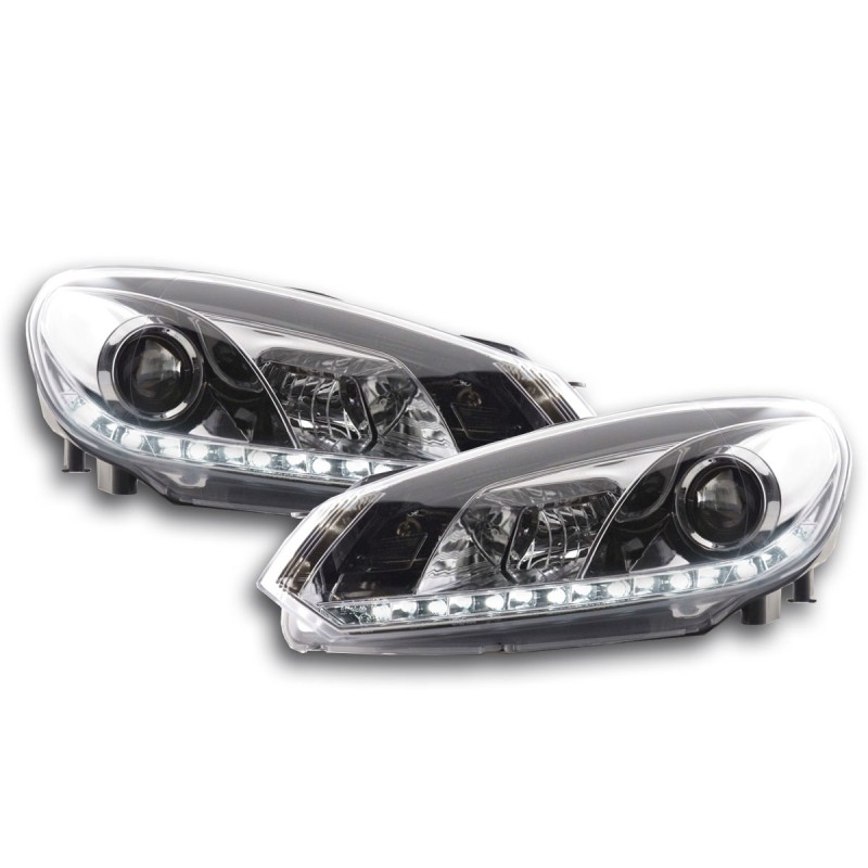 Phare Daylight LED feux de jour VW Golf 6 type 1K 08- chrome