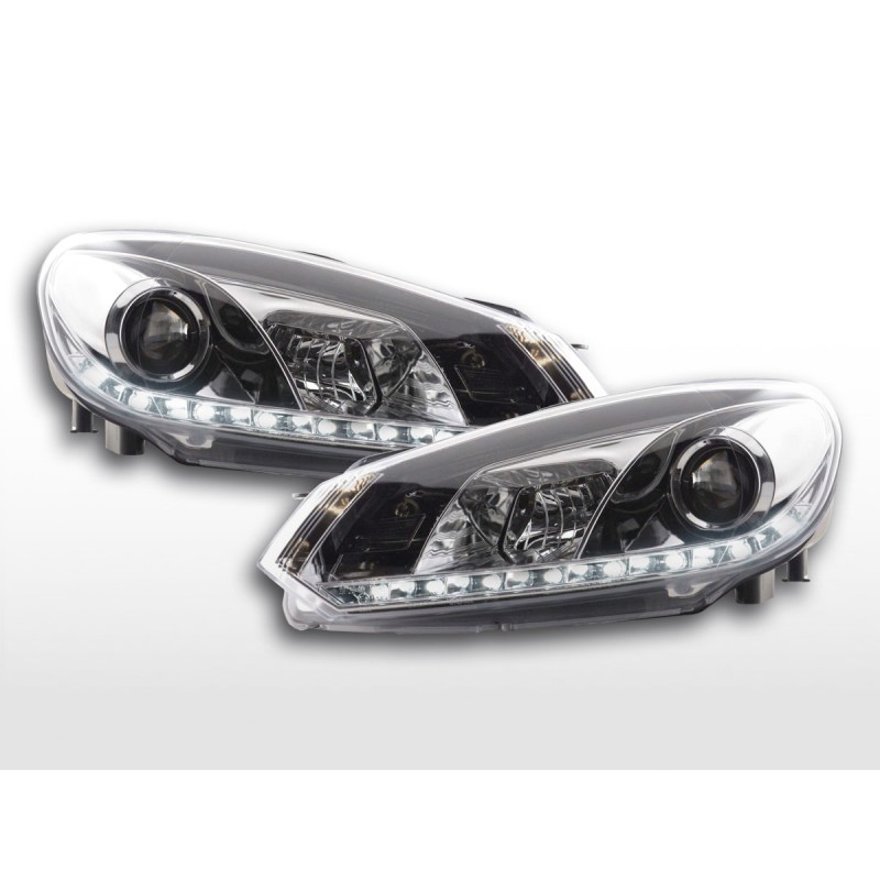 Phare Daylight LED feux de jour VW Golf 6 type 1K 08- chrome