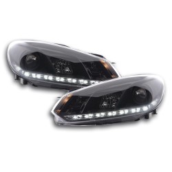 Phare Daylight LED feux de jour VW Golf 6 type 1K 08- noir