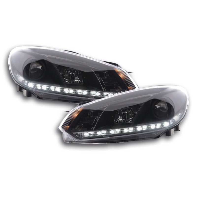 Phare Daylight LED feux de jour VW Golf 6 type 1K 08- noir