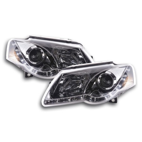 Phare Daylight LED DRL look VW Passat type 3C 05- chromé Phare Daylight LED DRL look VW Passat type 3C 05- chromé