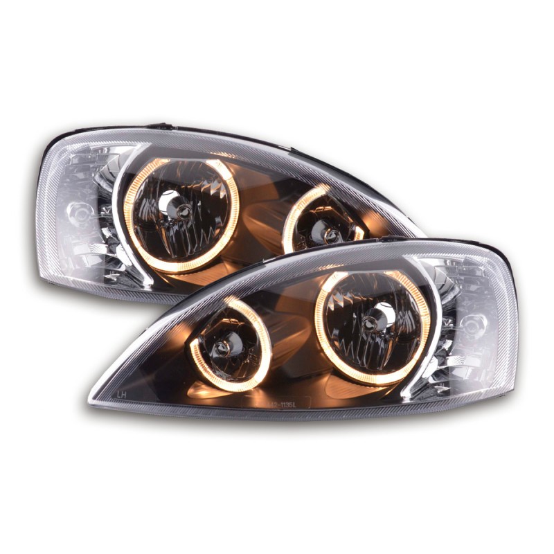 Phare Angel Eye Opel Corsa C 01-06 noir
