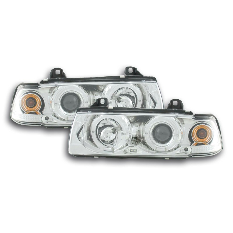 Phare avant BMW Série 3 Limo type E36 92-98 chrome