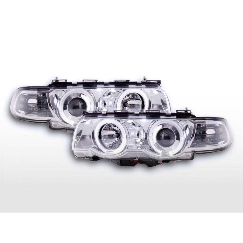 Phare avant BMW Série 7 type E38 99-02 chromé