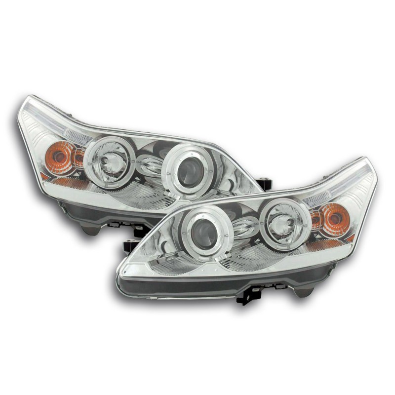 Jeu de phares Citroen C4 3 portes / 5 portes. Type L 04- chromé
