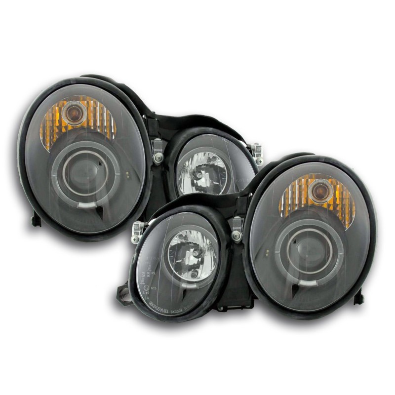 Jeu de phares Mercedes CLK type W208 98-02 noir