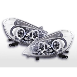 Phare avant Renault Clio type R 05- chromé pour conduite à droite