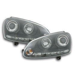 Phares pour VW Golf 5 type 1K 03-08 noir