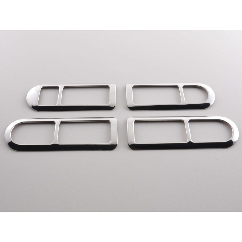 Cadre de poignée de porte chromé intérieur VW Polo (type 9N) 01-05, acier inoxydable