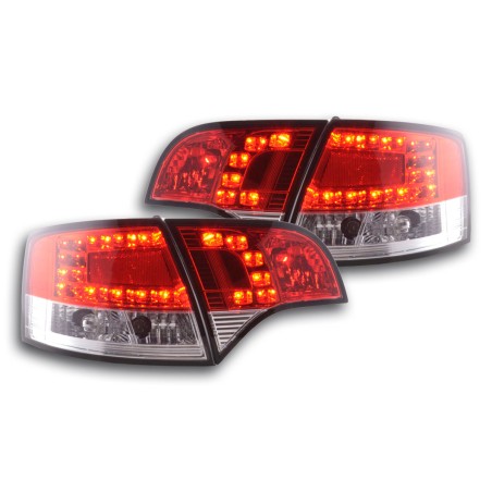 Kit feux arrières à LED Audi A4 Avant type 8E 04-08 rouge / clair