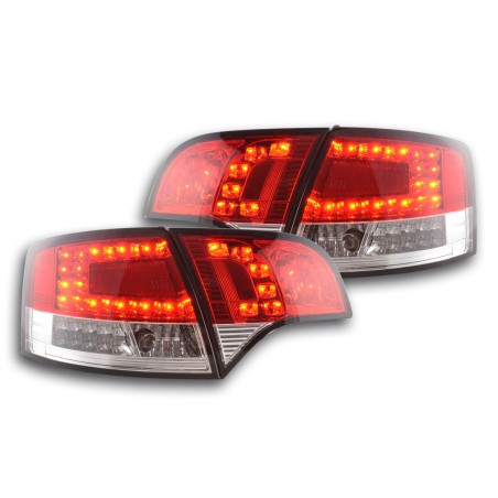 Kit feux arrières à LED Audi A4 Avant type 8E 04-08 rouge / clair