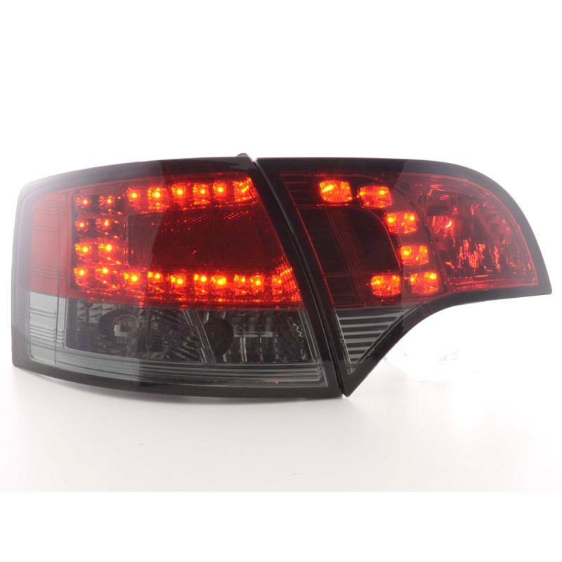 Kit feux arrières à LED Audi A4 Avant type 8E 04-08 rouge / noir