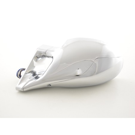 Rétroviseur extérieur sport rétroviseurs N-Look 4 pôles réglables avec cache chromé chrome conduite à gauche Rétroviseur extérieur sport rétroviseurs N-Look 4 pôles réglables avec cache chromé chrome conduite à gauche