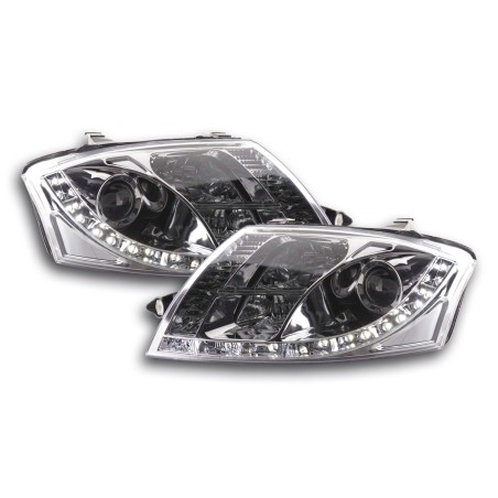 Phare Daylight LED DRL look Audi TT type 8N 99-05 chrome