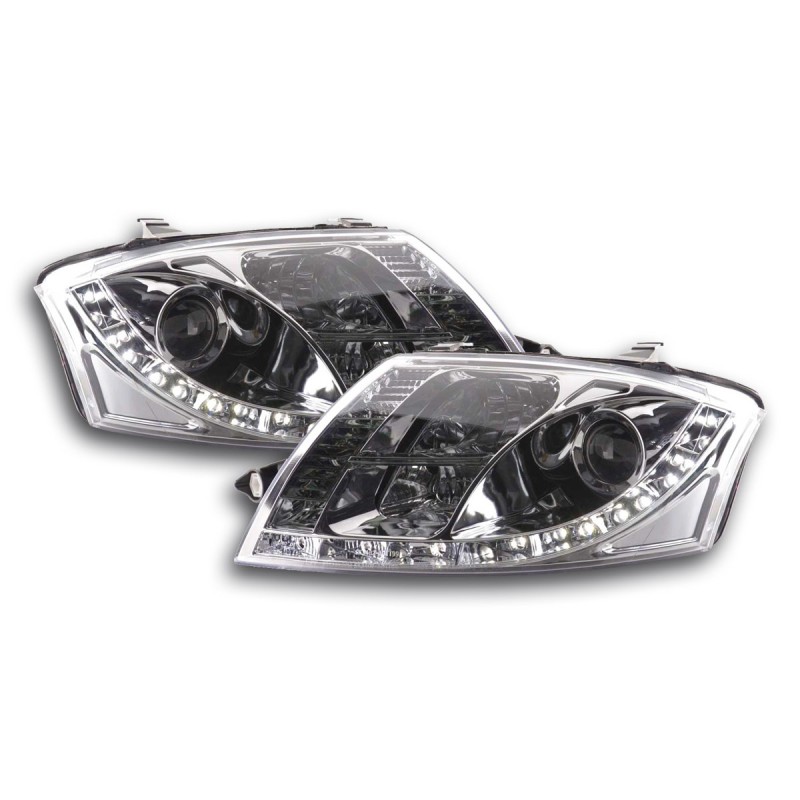 Phare Daylight LED DRL look Audi TT type 8N 99-05 chrome