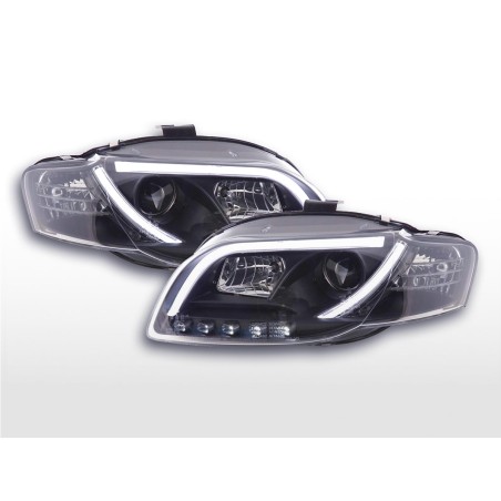 Phare Daylight LED DRL look Audi A4 type 8E 04-08 noir